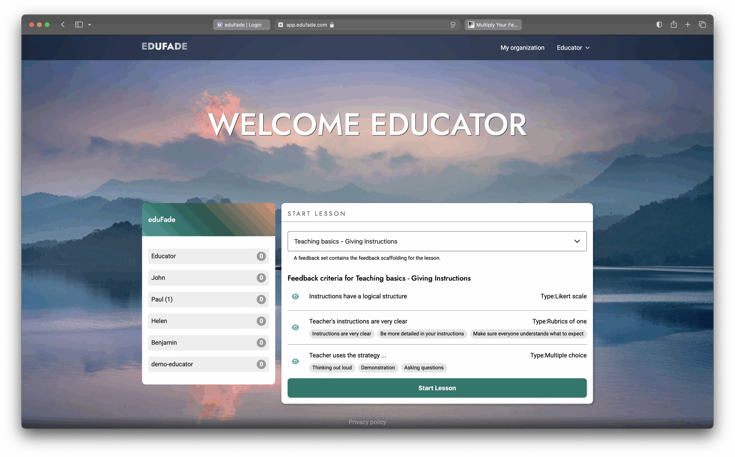 Technology supporting formative learning in teacher training